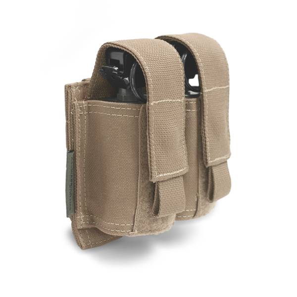 Doppelte 40-mm-Granaten-/Blendgranaten-Pouch – Kojotenbraun