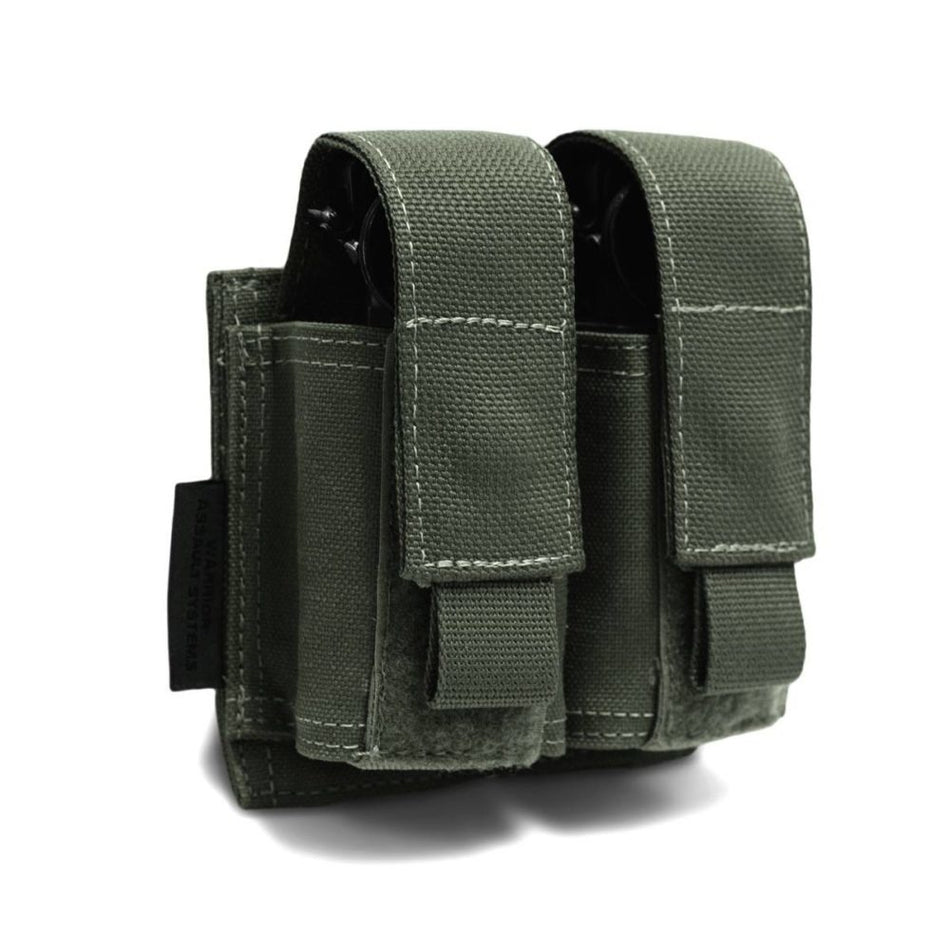 Doppelte 40-mm-Granaten-/Blendgranatentasche – Olivgrün