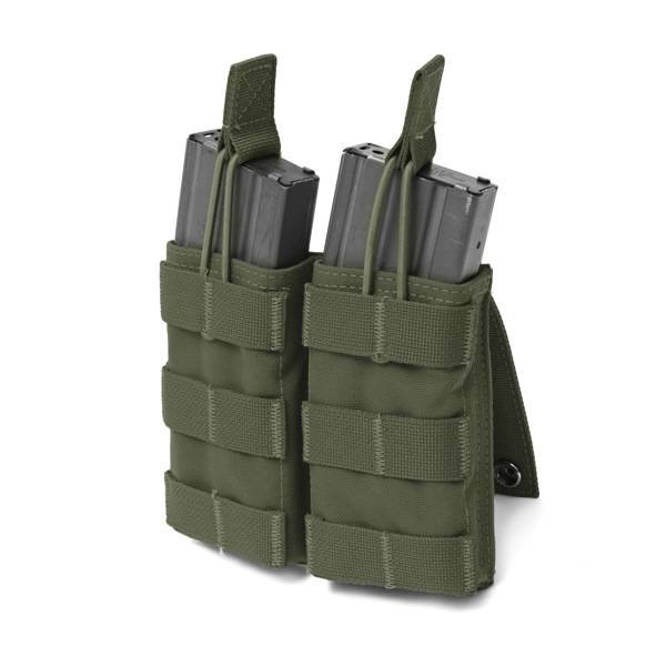 Double Open 5.56 Mag Bungee Retention - Olive Drab