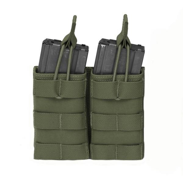 Double Open 5.56 Mag Bungee Retention - Olive Drab