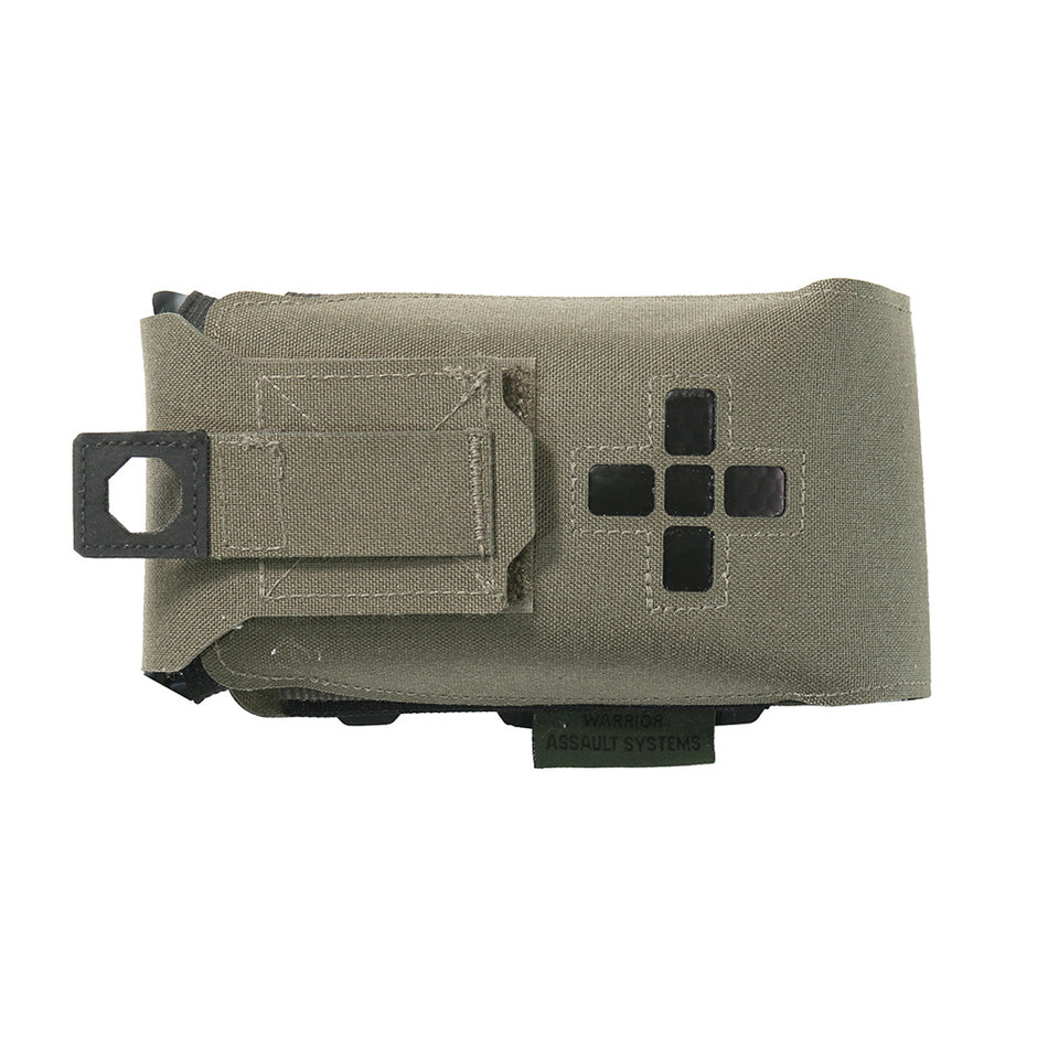 Laser Cut Small Horizontal Individual First Aid Kit Pouch - Ranger Green
