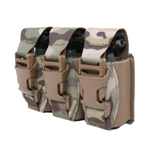 Laser-Cut-Dreifach-Pouch für 40-mm-Blendgranaten – Multicam