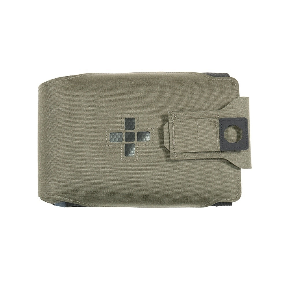 Laser Cut Large Horizontal Individual First Aid Kit Pouch - Ranger Green