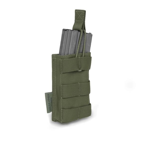 Single Open 5.56 Mag Bungee Retention - Olive Drab