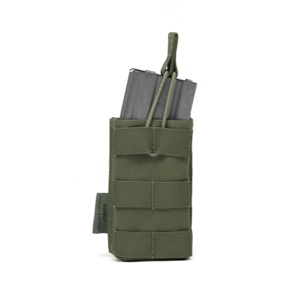 Single Open 5.56 Mag Bungee Retention - Olive Drab