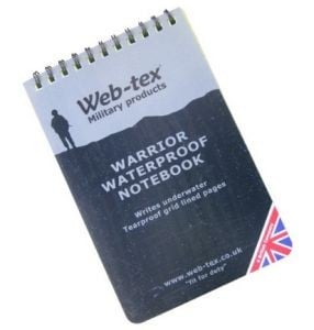 Wasserdichtes Warrior-Notizbuch