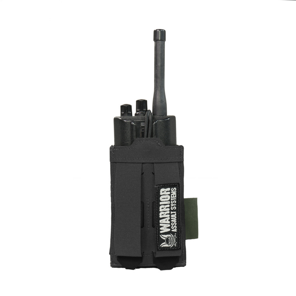 Laser Cut Adjustable Radio Pouch - Black